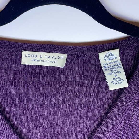 Vtg 100%‎ Merino Wool Cardigan - Picture 2 of 5